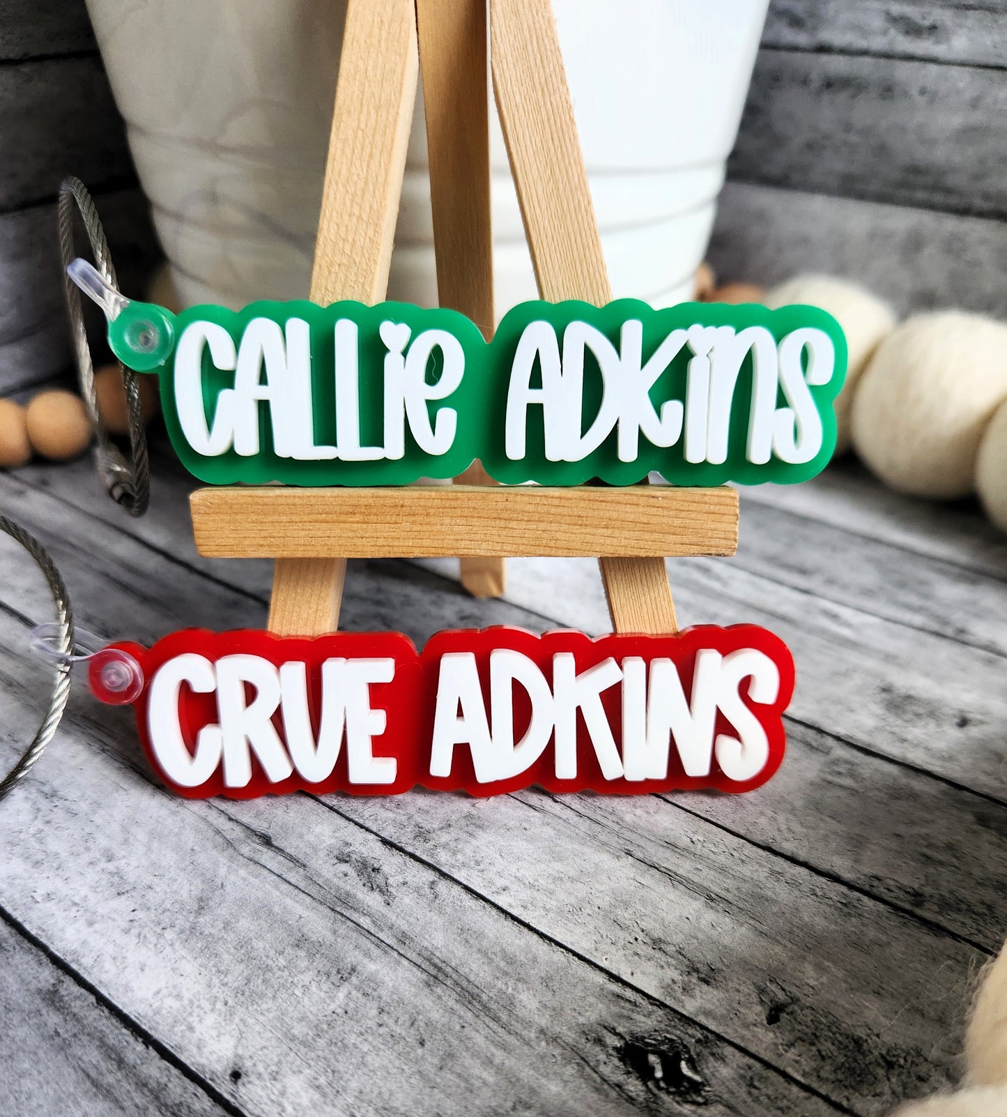 Personalized name tag