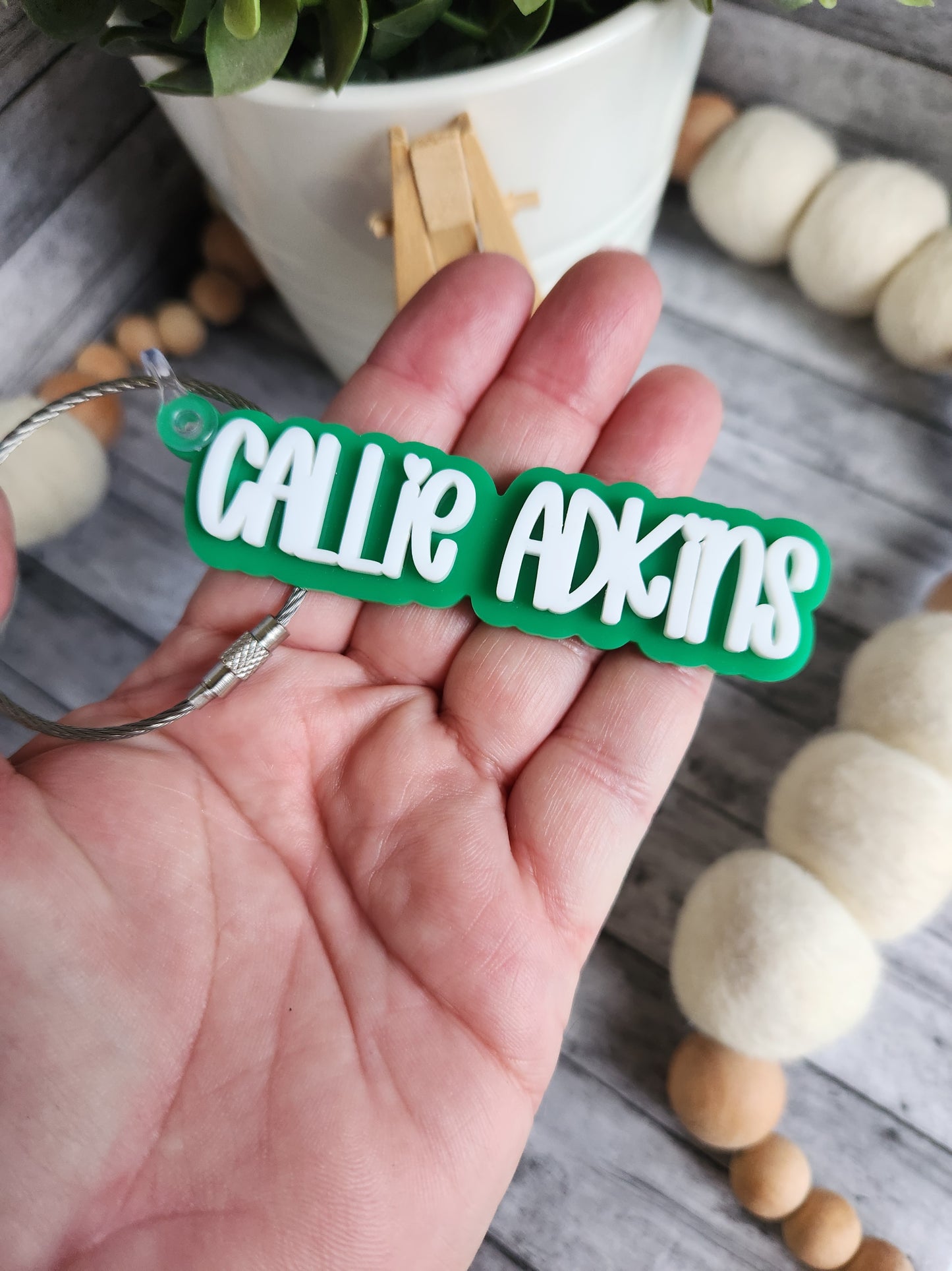 Personalized name tag