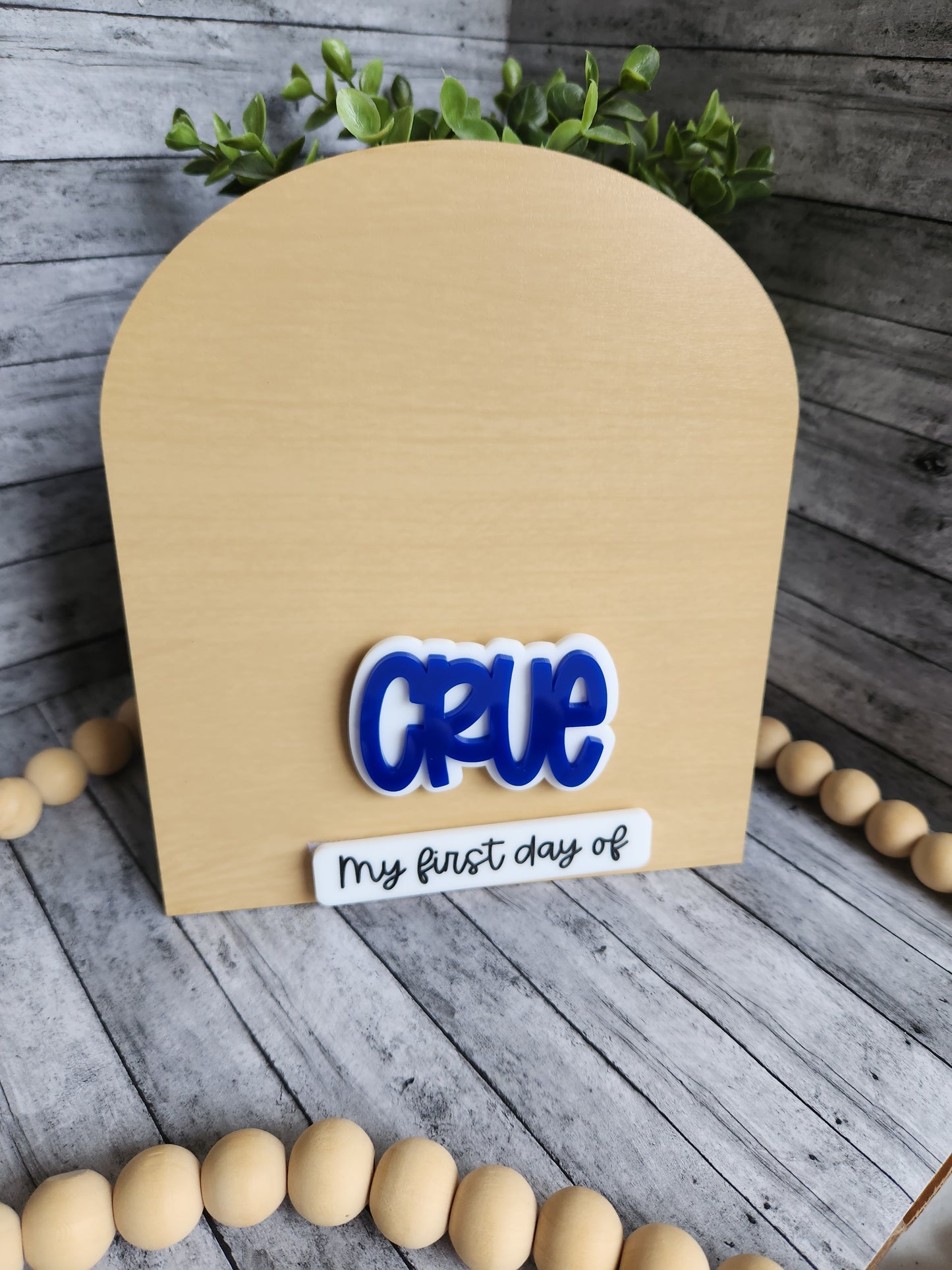 Personalized First & Last Day of School Sign – Custom Name Photo Prop