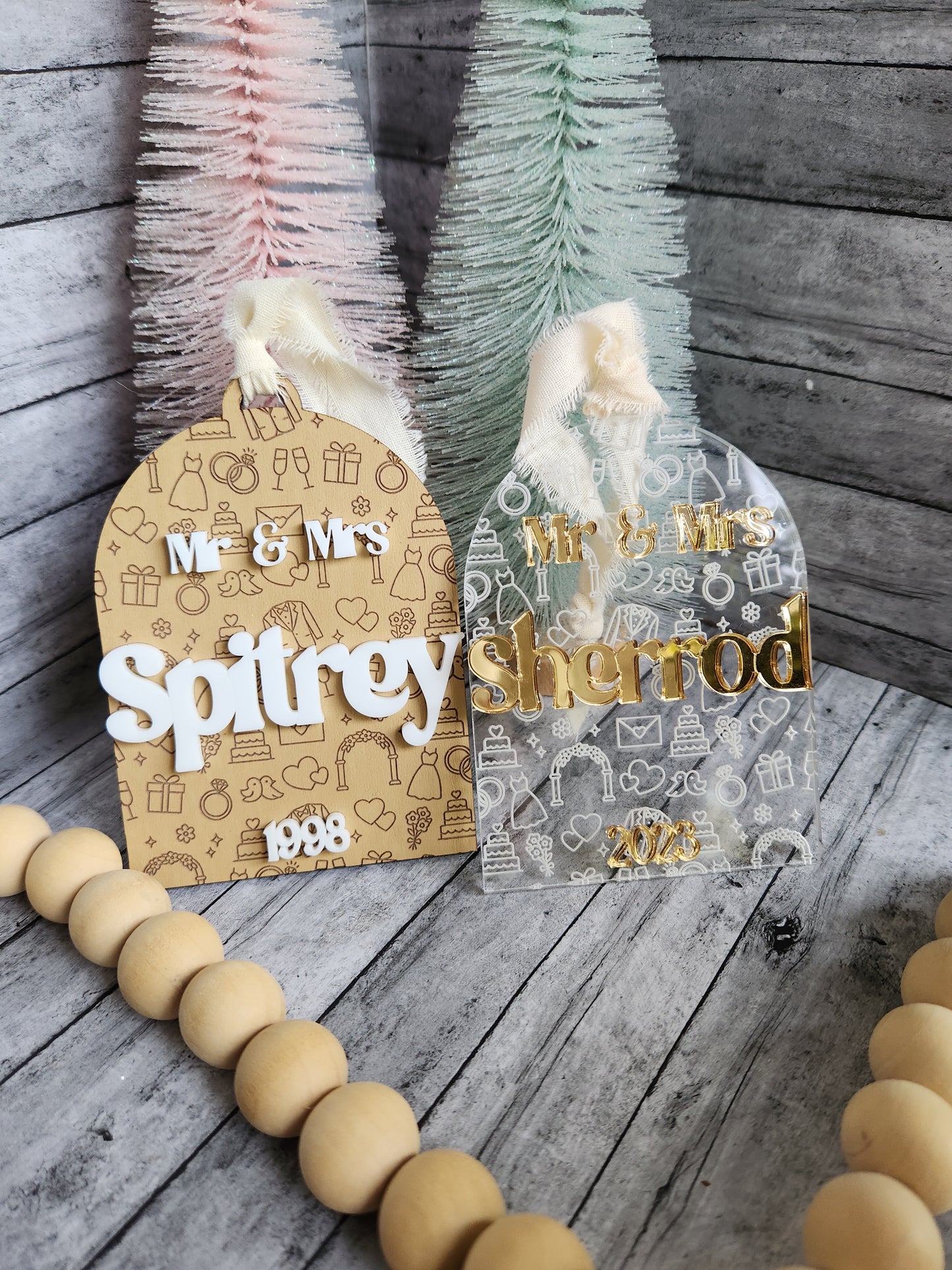 Personalized Wedding Ornament