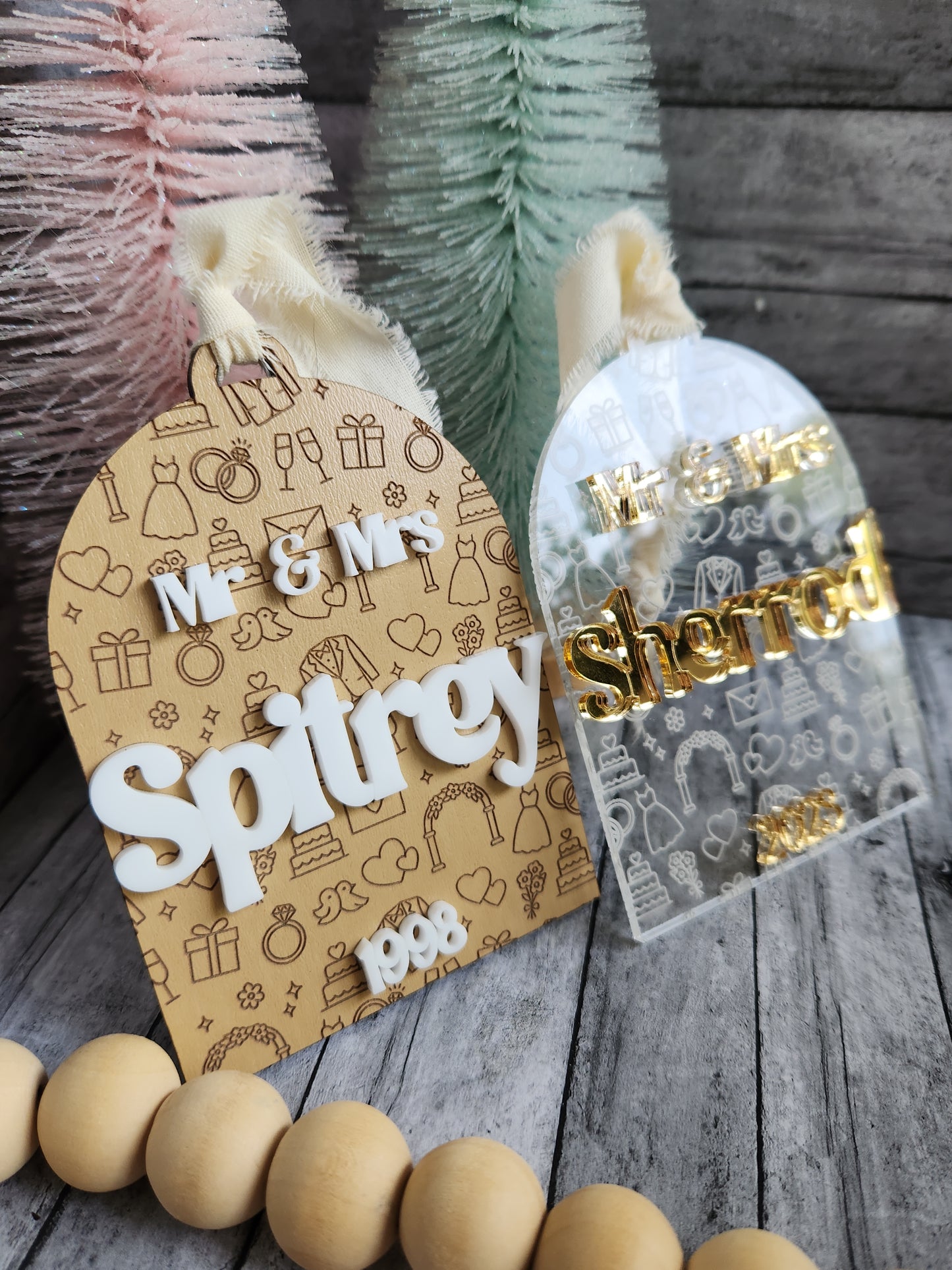 Personalized Wedding Ornament