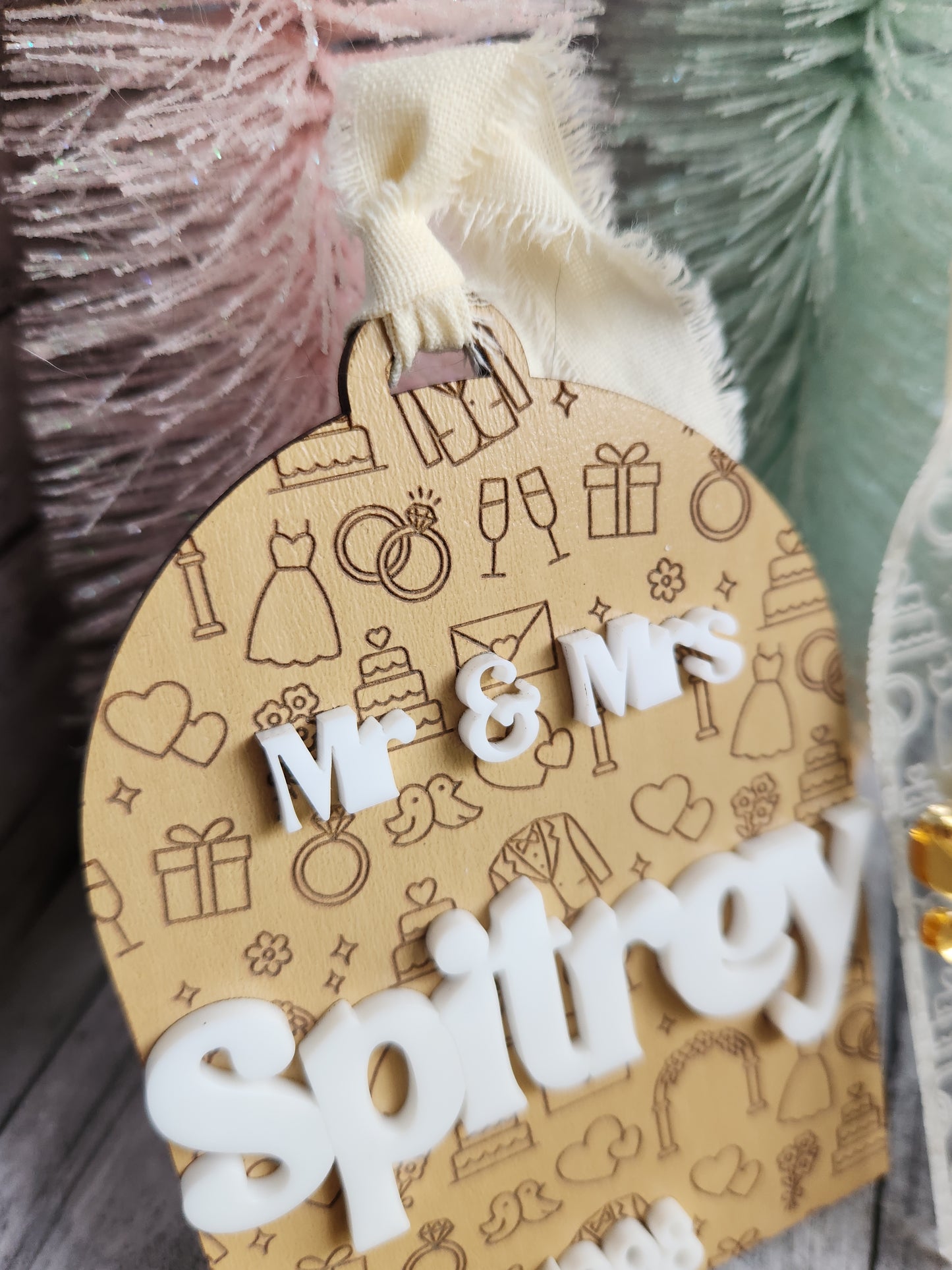 Personalized Wedding Ornament