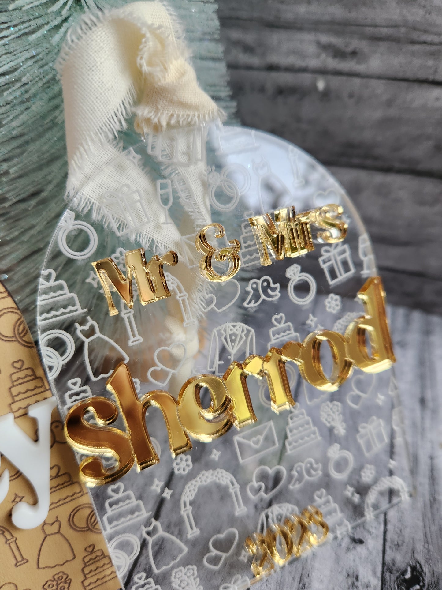 Personalized Wedding Ornament