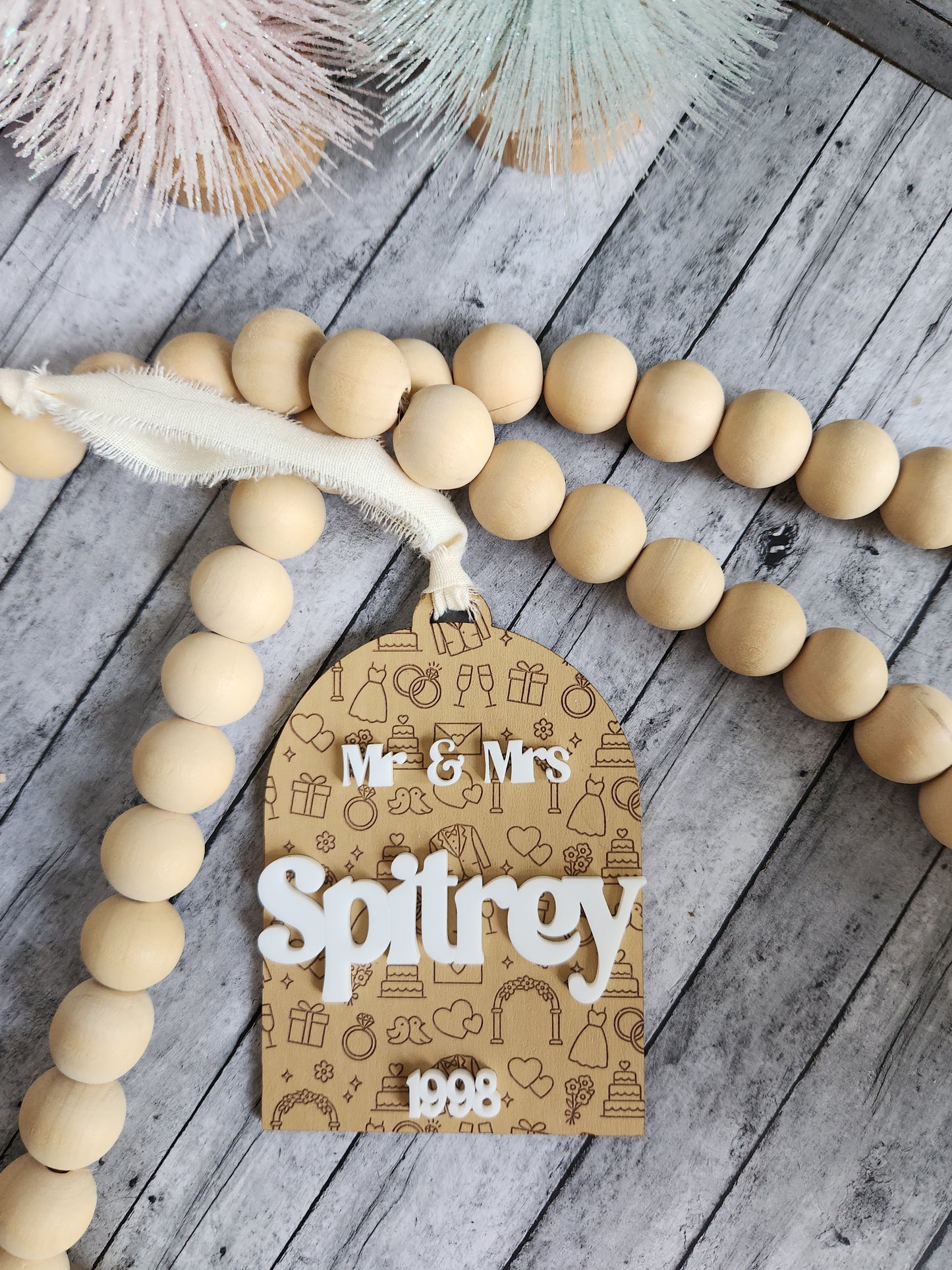 Personalized Wedding Ornament