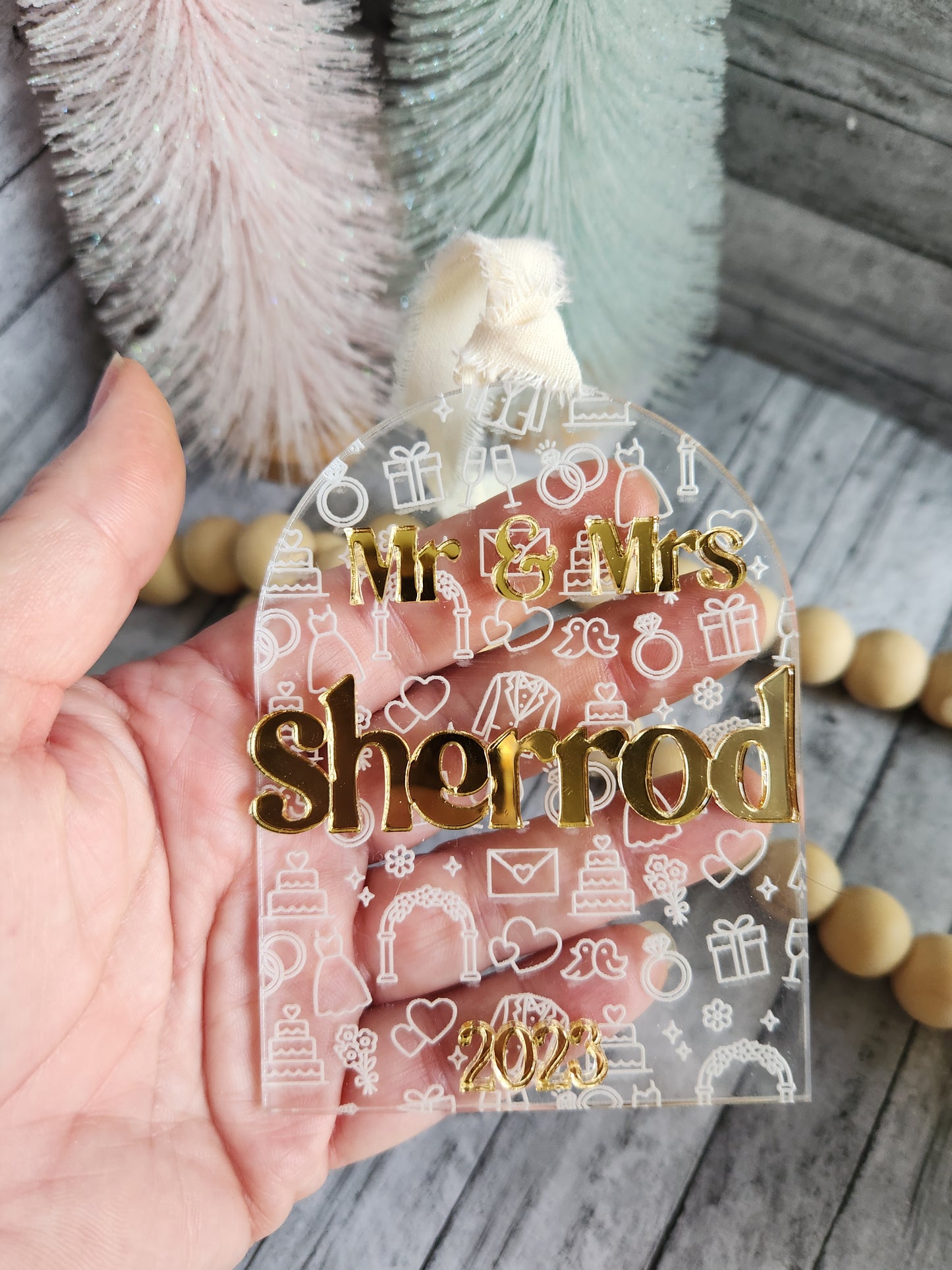 Personalized Wedding Ornament