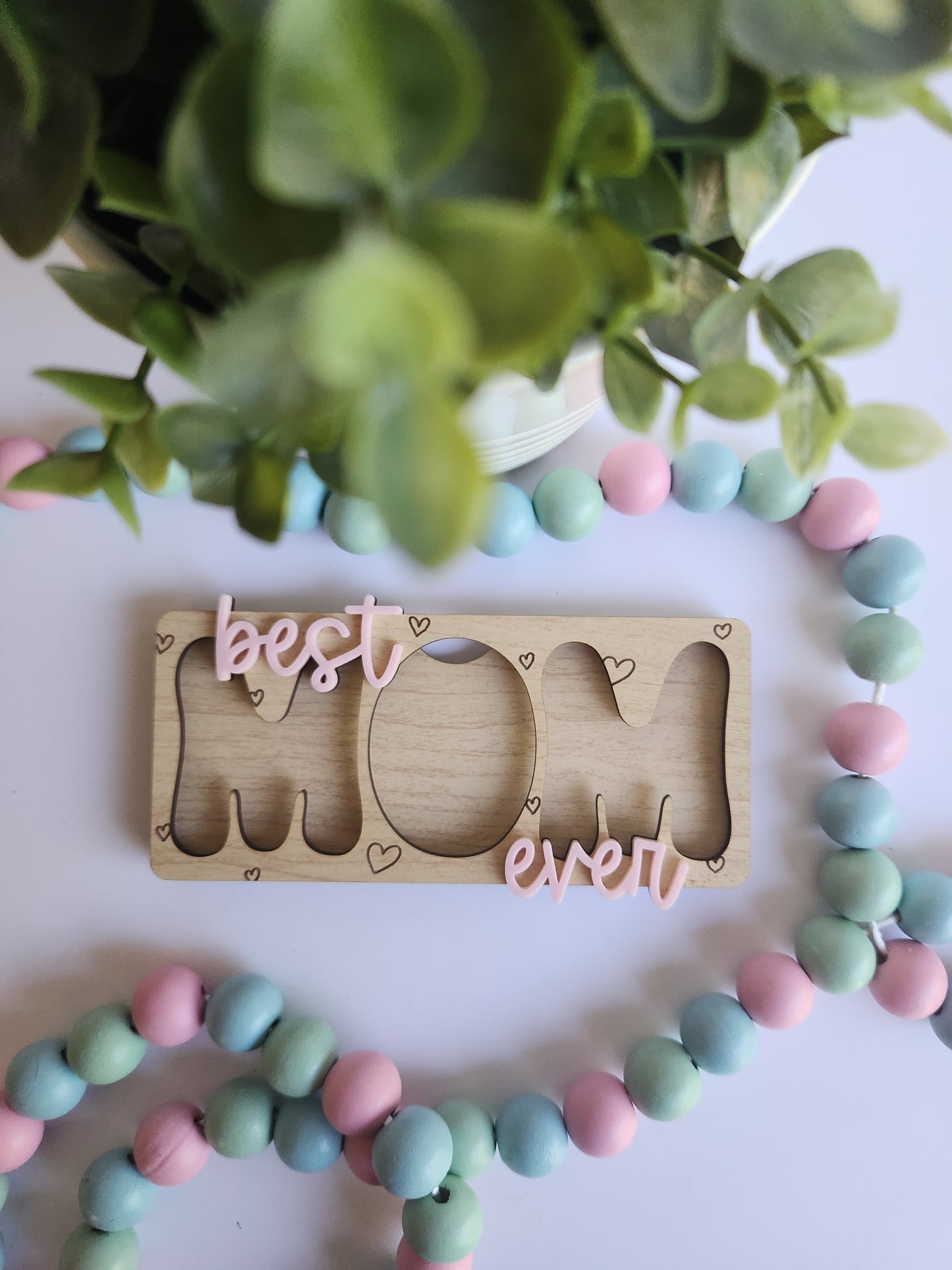 Mom Photo Frame Magnet | Best Mom Ever Picture Magnet | Mother’s Day Gift for Mom
