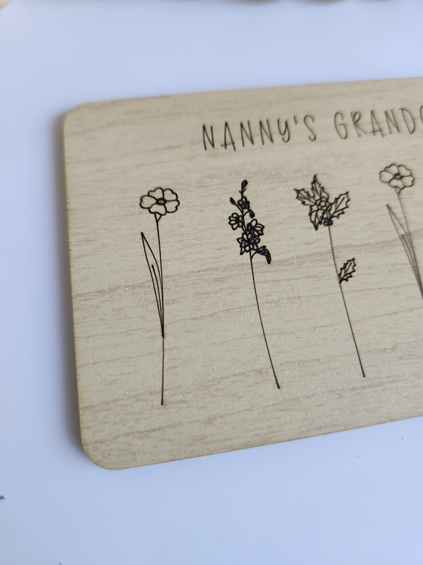 Personalized Birth Flower Magnet | Custom Family Garden Magnet | Mother’s Day Gift for Mom or Grandma