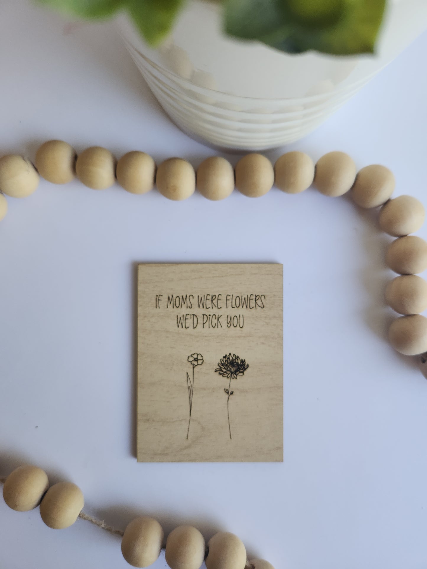 Personalized Birth Flower Magnet | Custom Family Garden Magnet | Mother’s Day Gift for Mom or Grandma