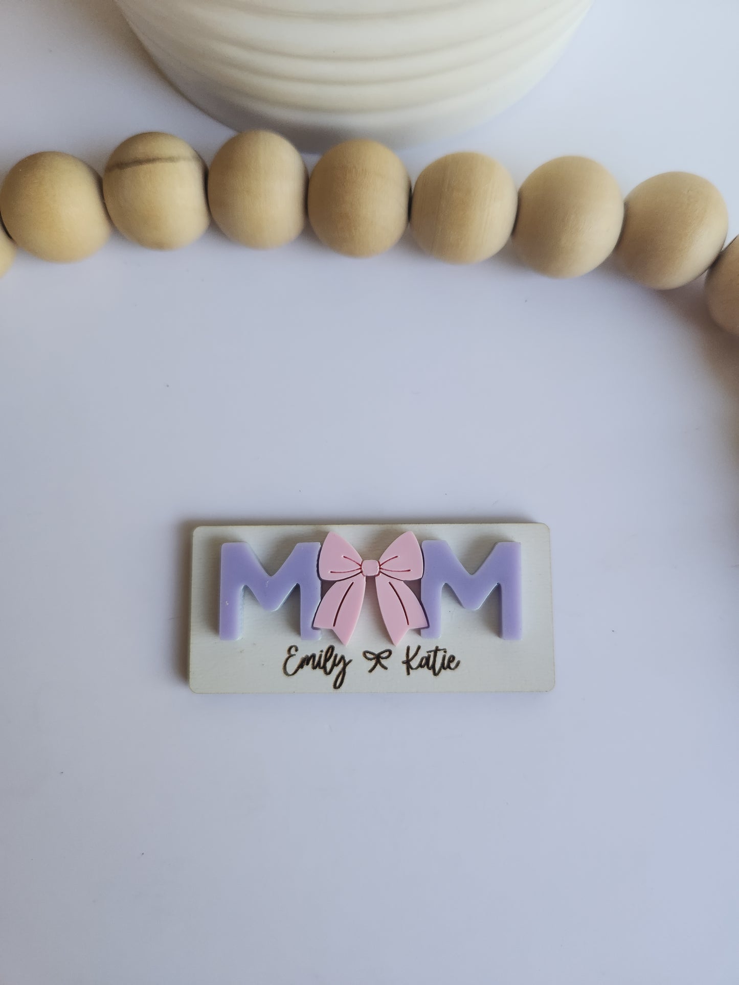 Personalized 3D MOM Magnet or Keychain - Custom Mother’s Day Gift - Kids Names Acrylic Sign - Today Tomorrow Always Keepsake - Mama Keychain - Personalized Fridge Magnet
