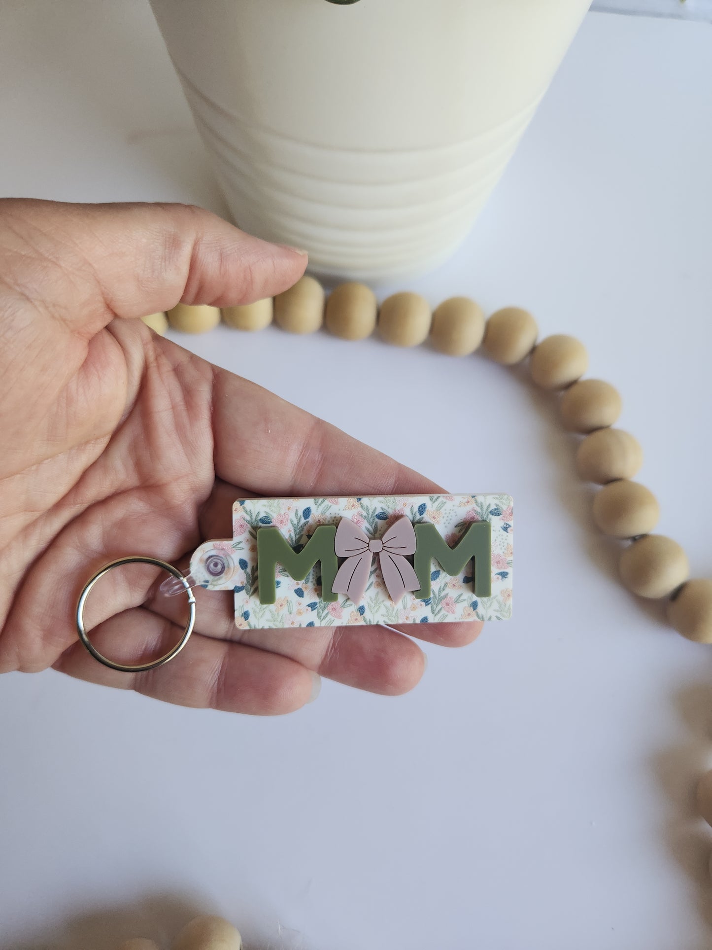 Personalized 3D MOM Magnet or Keychain - Custom Mother’s Day Gift - Kids Names Acrylic Sign - Today Tomorrow Always Keepsake - Mama Keychain - Personalized Fridge Magnet